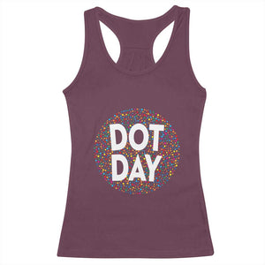 Happy Dot Day Racerback Tank Top Colorful Polka Dot Kindergarten International Dot Day