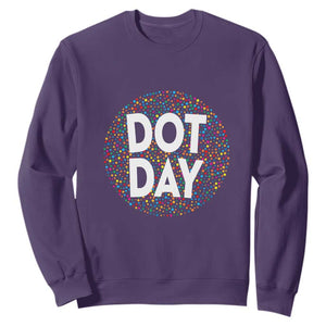 Happy Dot Day Sweatshirt Colorful Polka Dot Kindergarten International Dot Day
