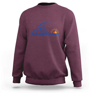 Harris Supporter Sweatshirt Blue Wave Kamala Sunshine Water Drop TS11 Maroon Print Your Wear