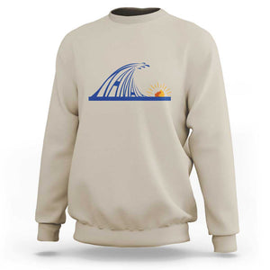 Harris Supporter Sweatshirt Blue Wave Kamala Sunshine Water Drop TS11 Sand Print Your Wear