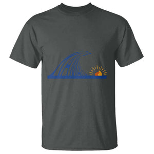 Harris Supporter T Shirt Blue Wave Kamala Sunshine Water Drop TS11 Dark Heather Print Your Wear