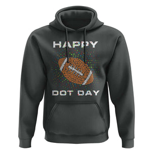Happy Dot Day Hoodie American Football Colorful Polka Dot TS11 Dark Heather Print Your Wear