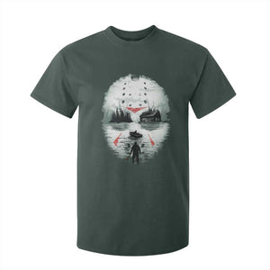 Halloween Jason Hockey Mask Friday 13th Slasher T Shirt For Kid TS11 Dark Forest Green Print Your Wear