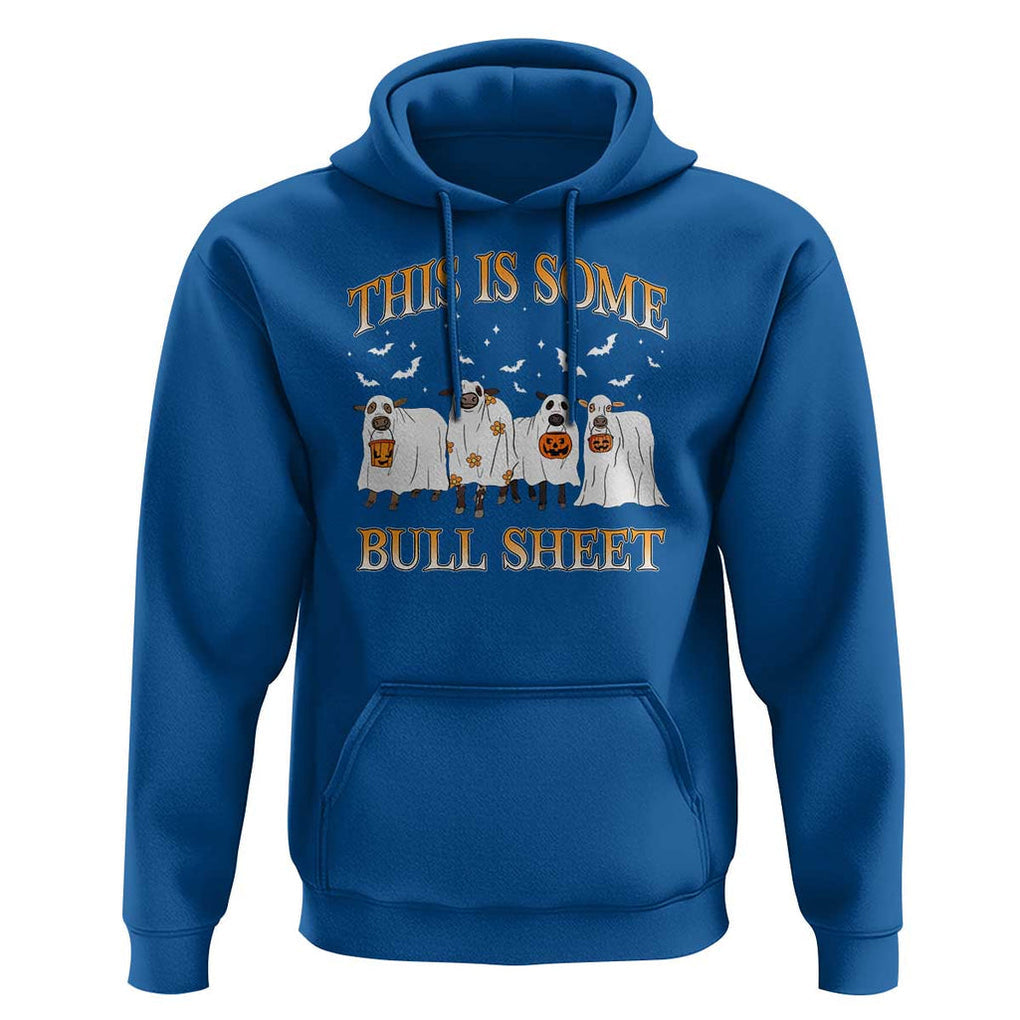 Funny Halloween Hoodie This Is Some Bull Sheet Farm Cow Bat TS11 Royal Blue Print Your Wear