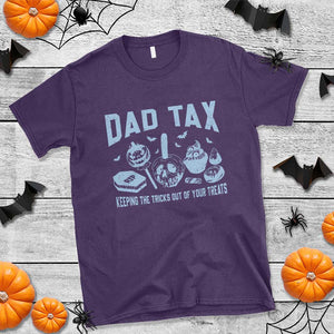 Halloween Dad T Shirt Dad Tax Keeping The Tricks Out Of Your Treats Candy TS11 Purple Print Your Wear