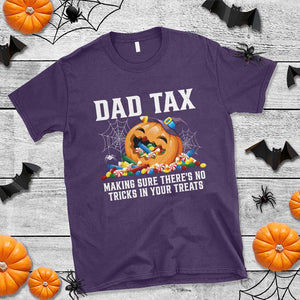 Halloween Dad T Shirt Dad Tax Making Sure There's No Tricks In Your Treats Candy TS11 Purple Print Your Wear