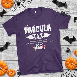 Halloween Dad T Shirt Dadcula Tax Portion Of Kids Candy Vampire TS11 Purple Print Your Wear