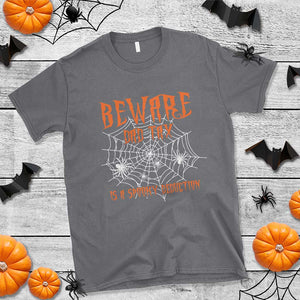 Halloween Dad T Shirt Beware Dad Tax Is A Spooky Deduction Spider TS11 Charcoal Print Your Wear