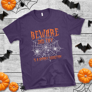 Halloween Dad T Shirt Beware Dad Tax Is A Spooky Deduction Spider TS11 Purple Print Your Wear