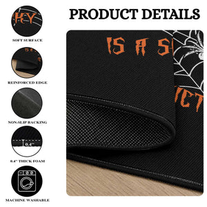 Halloween Dad Round Rug Beware Dad Tax Is A Spooky Deduction Spider