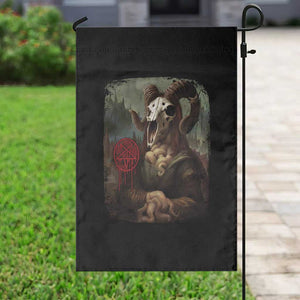 Halloween Garden Flag Creepy Mona Lisa Satan Pentagram Leonardo da Vinci TS11 Print Your Wear