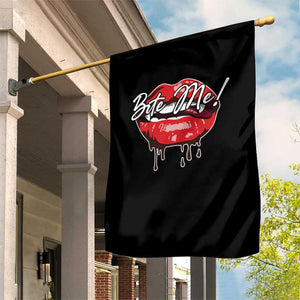 Halloween Garden Flag Bite Me Vampire Red Lips Teeth Bloody TS11 Print Your Wear