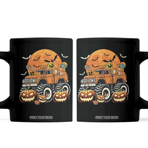 Funny Halloween Monster Trucks Candy Trick Or Treat Coffee Mug