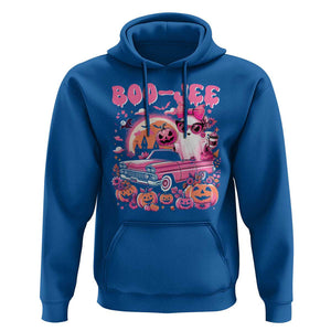 Funny Halloween Hoodie Boo Jee Pink Ghost Boujee Pumpkin Haunted House TS11 Royal Blue Print Your Wear