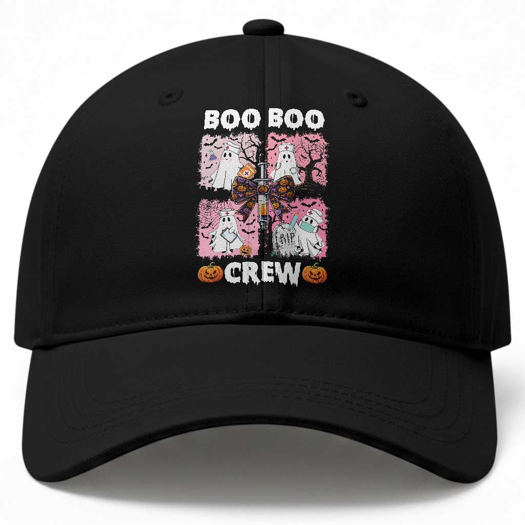 Funny Halloween Nurse Baseball Cap Boo Boo Crew Nursing Ghost Coquette Aesthetic
