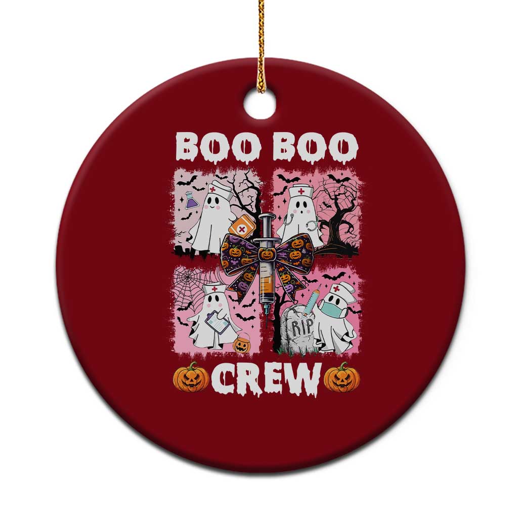 Funny Halloween Nurse Ceramic Ornament Boo Boo Crew Nursing Ghost Coquette Aesthetic