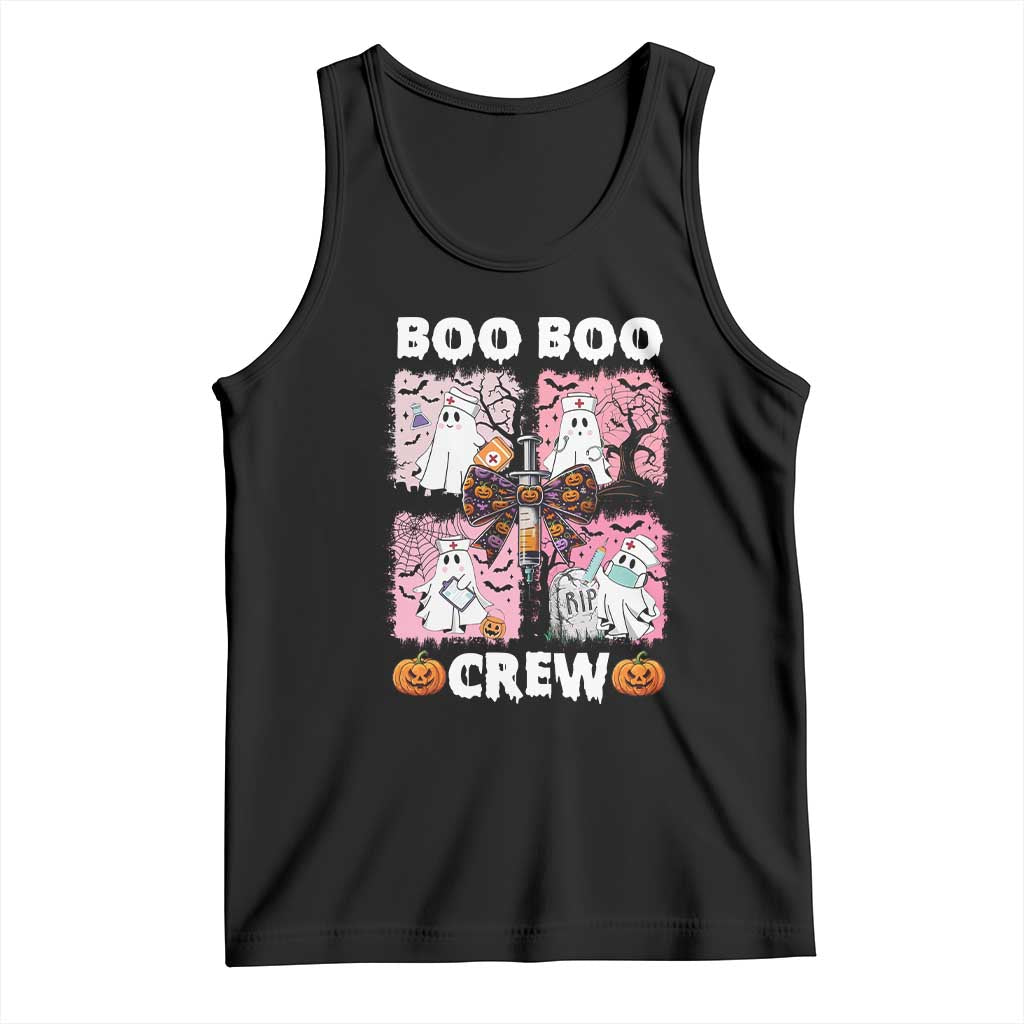 Funny Halloween Nurse Tank Top Boo Boo Crew Nursing Ghost Coquette Aesthetic