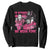 Breast Cancer Awareness Murderers Sweatshirt In October We Wear Pink Vintage Flower TS11 Black Print Your Wear