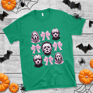 Halloween T Shirt Scary Murderers Pink Bows Coquette Aesthetic TS11 Irish Green Print Your Wear