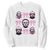 Halloween Sweatshirt Scary Murderers Pink Bows Coquette Aesthetic TS11 White Print Your Wear