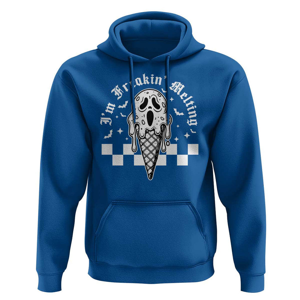 Funny Halloween Hoodie I'm Freakin' Melting Ice Cream Scream Bat TS11 Royal Blue Print Your Wear