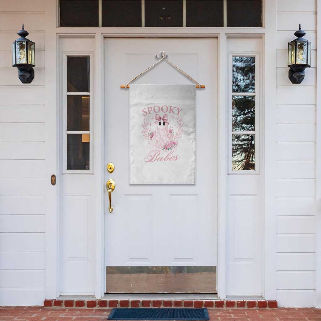 Halloween Garden Flag Spooky Babes Pink Ghost Coquette Aesthetic TS11 Print Your Wear