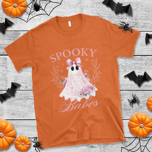 Halloween T Shirt Spooky Babes Pink Ghost Coquette Aesthetic TS11 Orange Print Your Wear