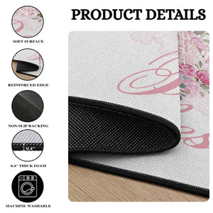 Halloween Round Rug Spooky Babes Pink Ghost Coquette Aesthetic