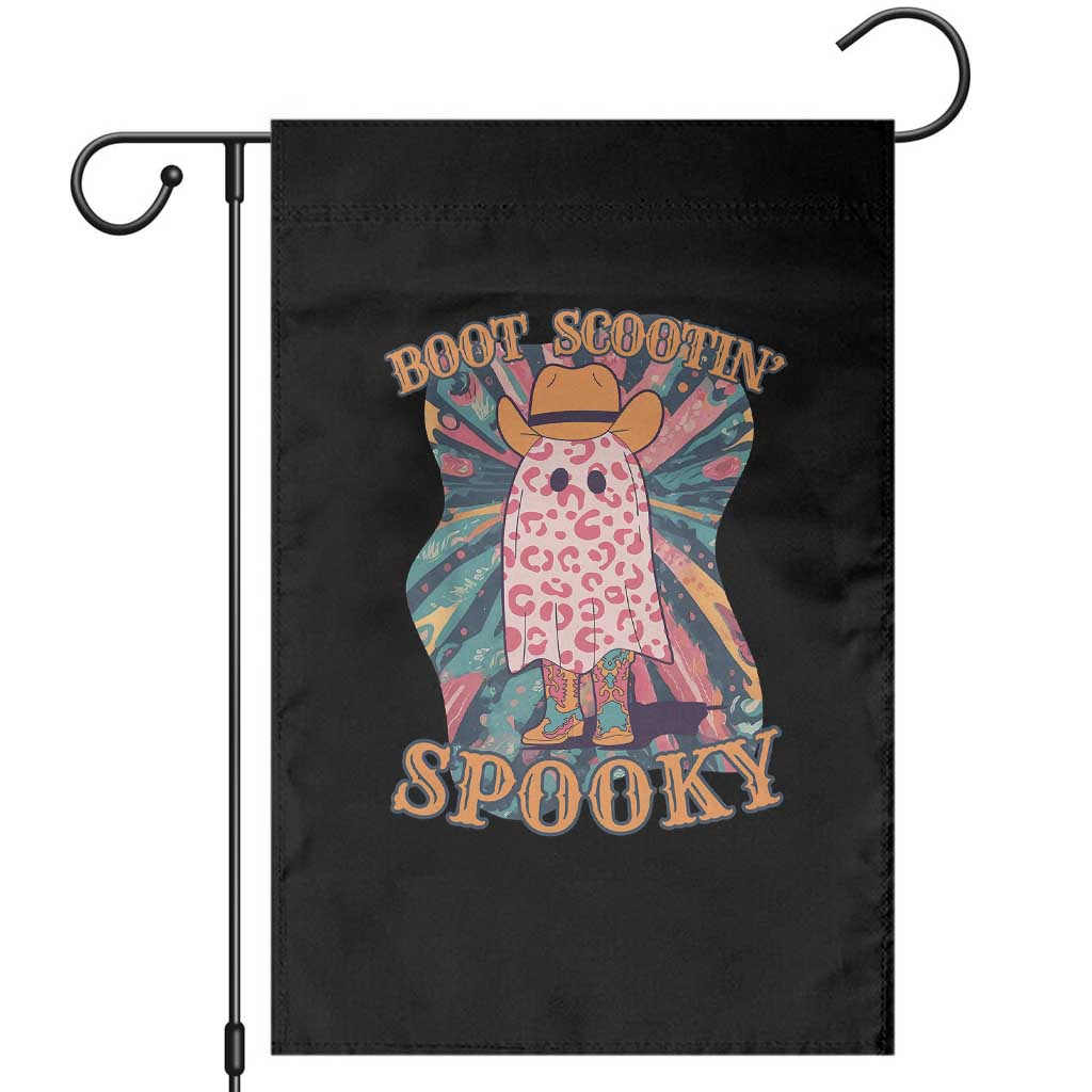 Halloween Western Garden Flag Boot Scootin' Spooky Cute Country Cowboy Ghost TS11 Black Print Your Wear