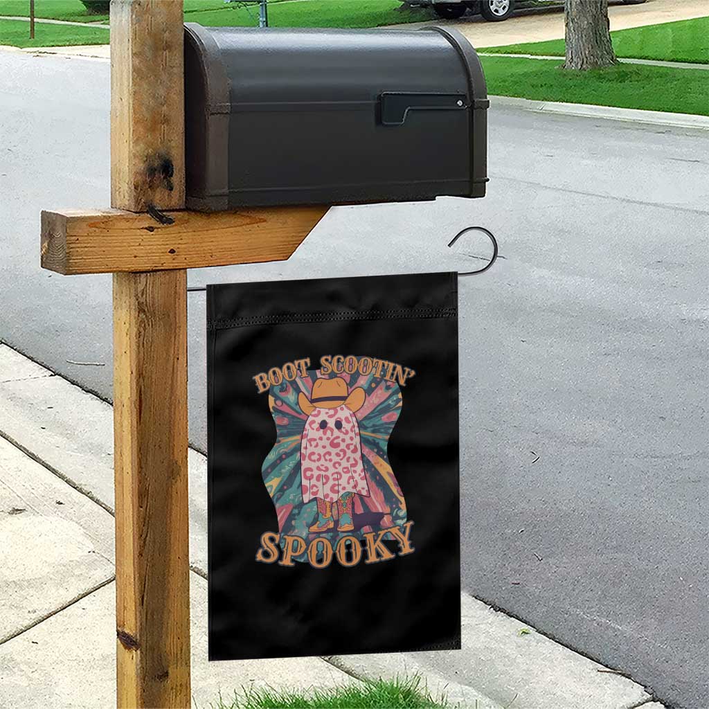Halloween Western Garden Flag Boot Scootin' Spooky Cute Country Cowboy Ghost TS11 Print Your Wear