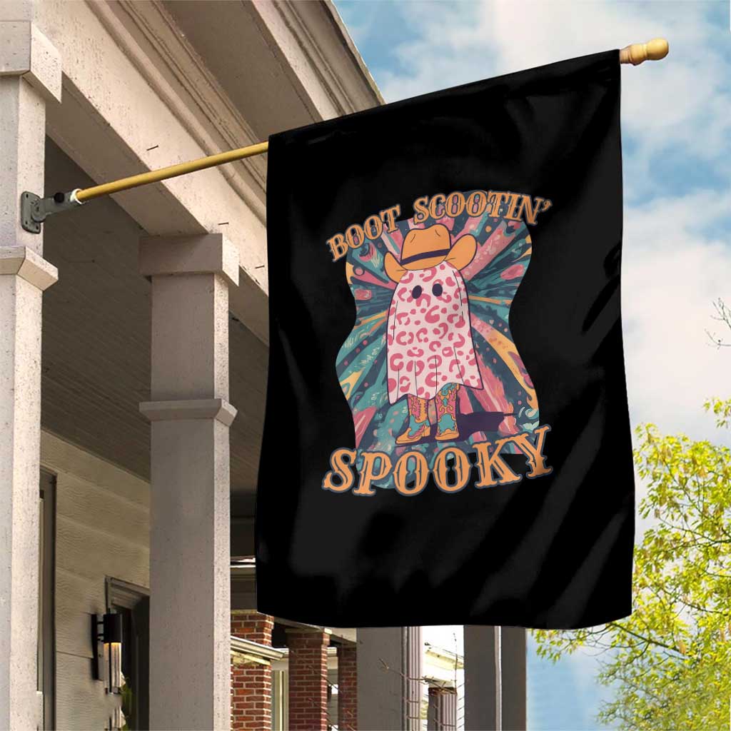 Halloween Western Garden Flag Boot Scootin' Spooky Cute Country Cowboy Ghost TS11 Print Your Wear