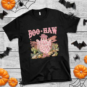 Halloween Western T Shirt Boo Haw Cute Country Cowboy Ghost TS11 Black Print Your Wear