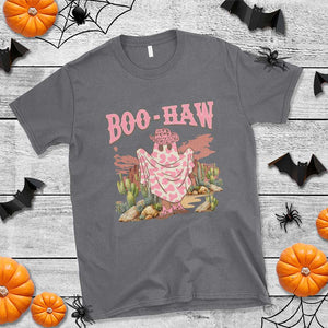 Halloween Western T Shirt Boo Haw Cute Country Cowboy Ghost TS11 Charcoal Print Your Wear