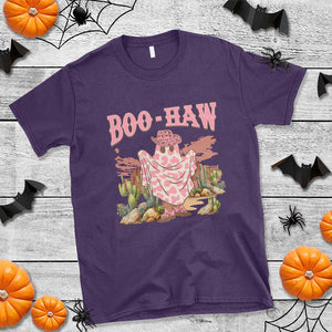 Halloween Western T Shirt Boo Haw Cute Country Cowboy Ghost TS11 Purple Print Your Wear