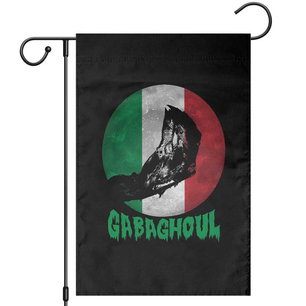 Funny Halloween Garden Flag Gabaghoul Zombie Hand Moon Italian Flag Moon TS11 Black Print Your Wear