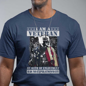 Veterans T Shirt I Am A Veteran My Oath Of Enlistment Has No Expiration Date Military TS11 Navy Print Your Wear