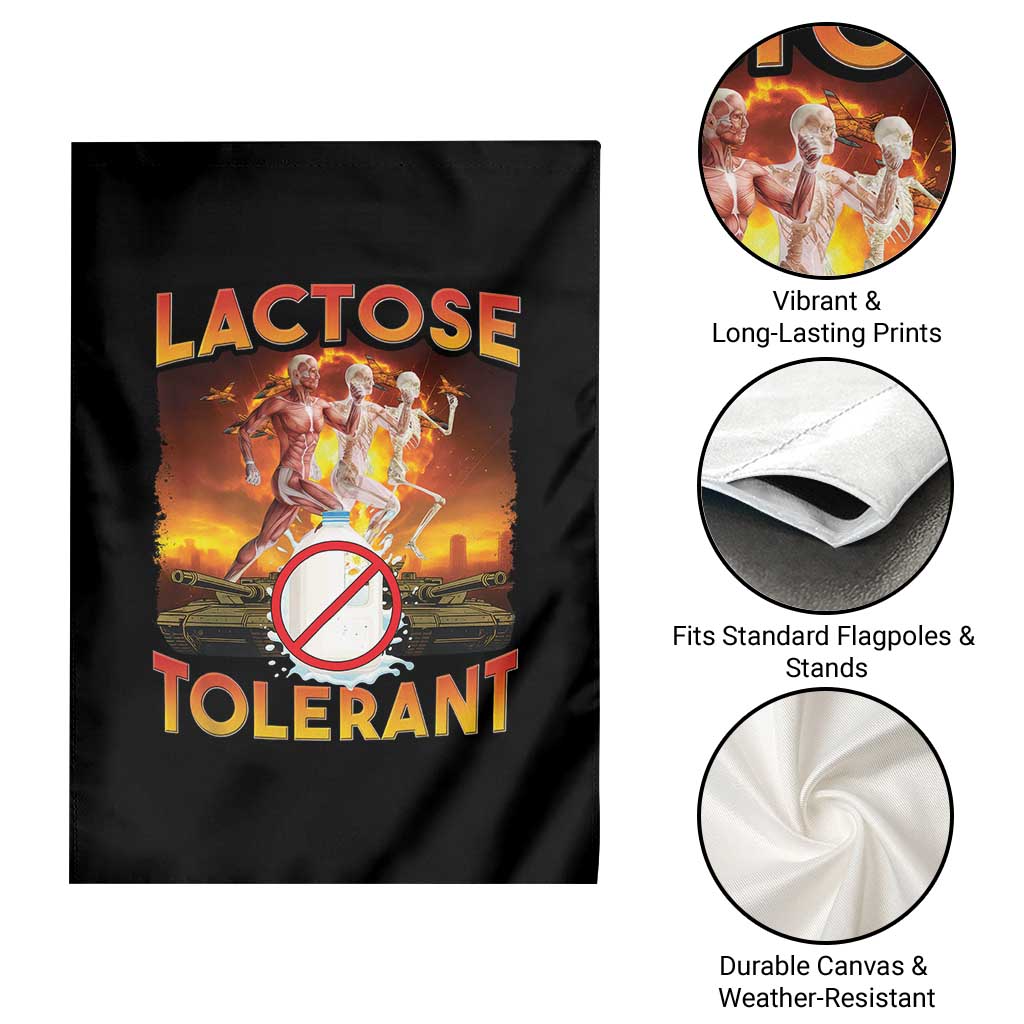 Funny Lactose Tolerant Garden Flag Ironic Sarcastic Funny Humor Cringe Meme TS11 Print Your Wear