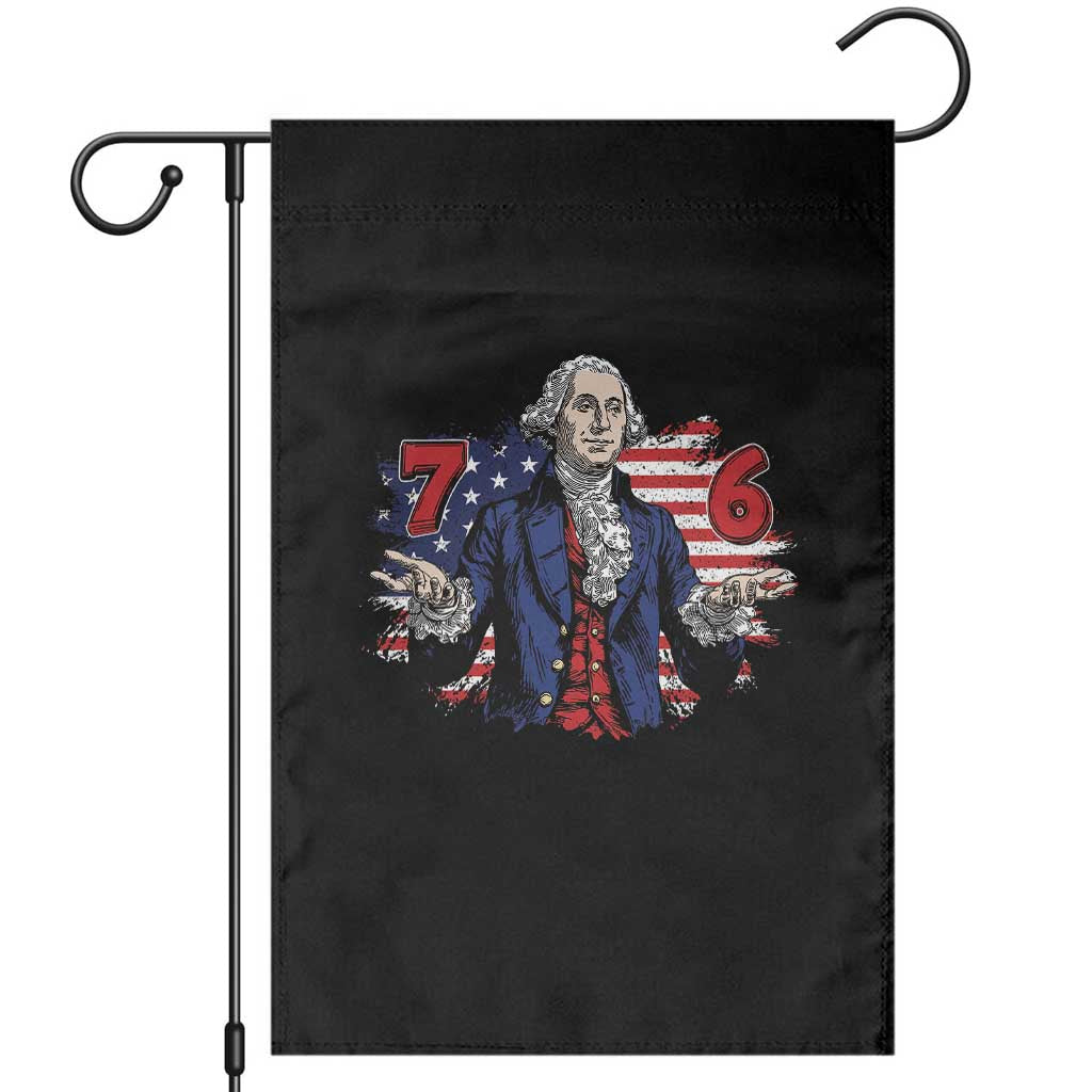 Funny George Washington 67 Garden Flag Six Seven Meme Gen Alpha Slang TS11 Black Print Your Wear