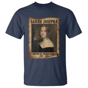 Sarah Josepha Hale T Shirt Mother Of Thanksgiving TS11 Navy Print Your Wear