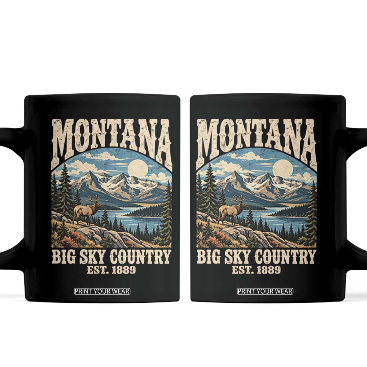 Montana Big Sky Country Rocky Mountain Souvenir Coffee Mug