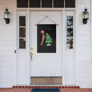 Funny Christmas Wiener Dog Garden Flag Decorations Xmas Tree TS11 Print Your Wear