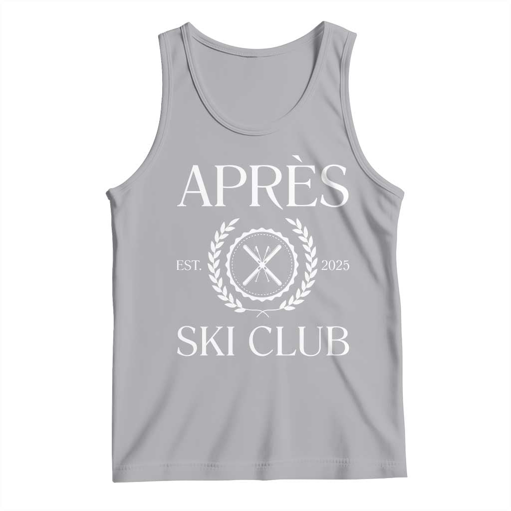 Apres Ski Club 2025 Tank Top Winter Vacation Drinking Party TS11 Athletic Heather Print Your Wear