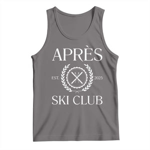 Apres Ski Club 2025 Tank Top Winter Vacation Drinking Party TS11 Deep Heather Print Your Wear