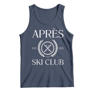 Apres Ski Club 2025 Tank Top Winter Vacation Drinking Party TS11 Navy Print Your Wear