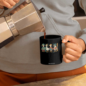 Funny Ski Snowboard Goose Coffee Mug Up To Snow Good Winter Sport TS11 Print Your Wear
