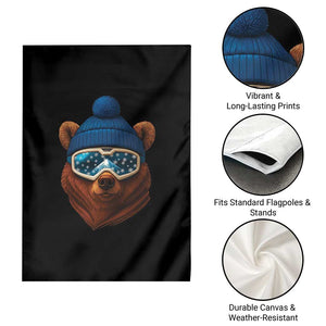 Grizzly Bear Snowboard Goggles Skiing Snow Winter Sport Garden Flag TS11 Print Your Wear