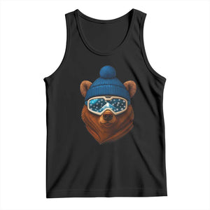 Grizzly Bear Snowboard Goggles Skiing Snow Winter Sport Tank Top TS11 Black Print Your Wear