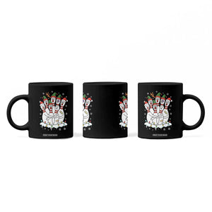 Funny Scared Cartoon Christmas Bowling Pins Coffee Mug TS11 Print Your Wear