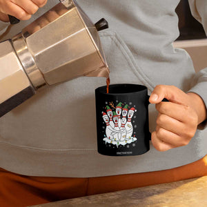 Funny Scared Cartoon Christmas Bowling Pins Coffee Mug TS11 Print Your Wear