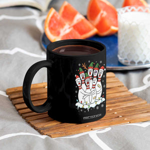 Funny Scared Cartoon Christmas Bowling Pins Coffee Mug TS11 Print Your Wear
